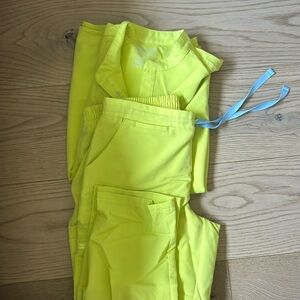 Figs. Top XS. Bottom skinny petite small.